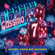 excluir conta bet nacional